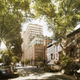 An artistic rendering of Greenland’s affording housing complex in Atlantic Yards.